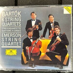 Bartok 6 String Quartets by Emerson String Quartet 2CD, 1988 Digital records0082